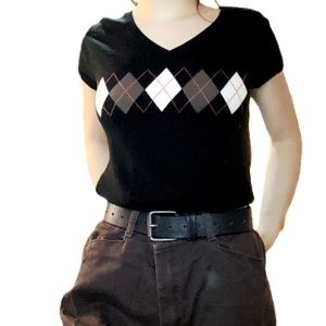 New York & Company Woman’s Shirt Navy Medium